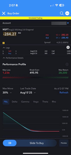 The roll option order on the iphone. 